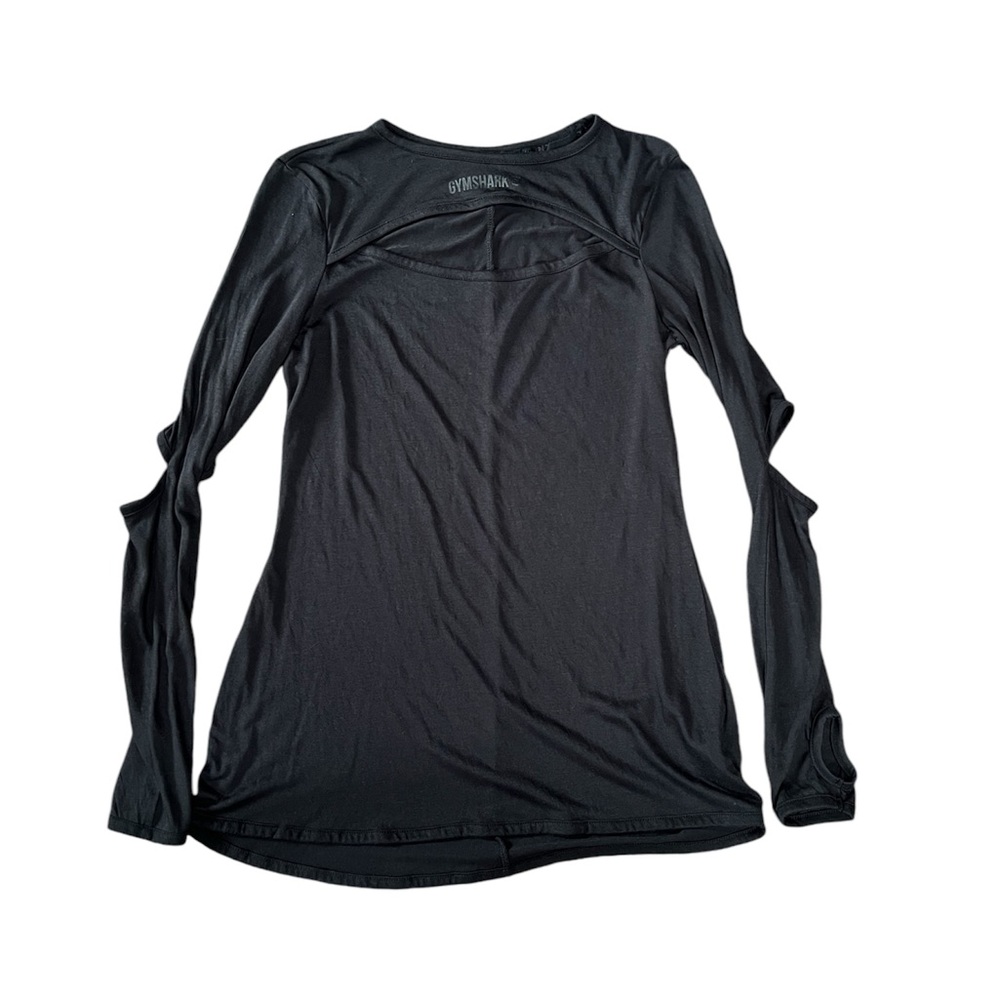 Gymshark black keyhole blouse